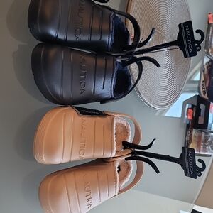 Nautica Womens/ Kids Shoes - Black and Tan